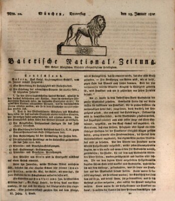 Baierische National-Zeitung Donnerstag 23. Januar 1817