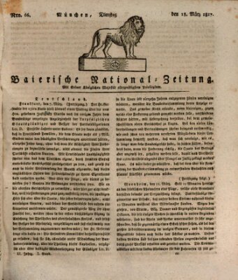 Baierische National-Zeitung Dienstag 18. März 1817