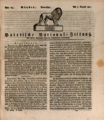 Baierische National-Zeitung Donnerstag 7. August 1817