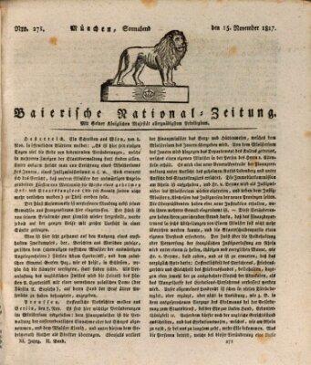 Baierische National-Zeitung Samstag 15. November 1817