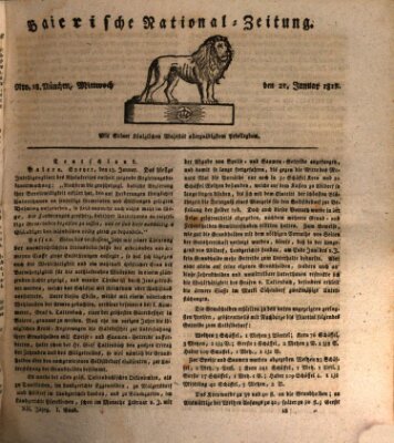 Baierische National-Zeitung Mittwoch 21. Januar 1818