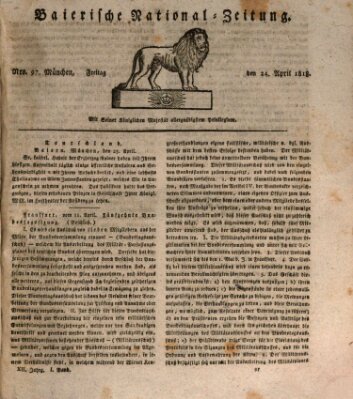 Baierische National-Zeitung Freitag 24. April 1818