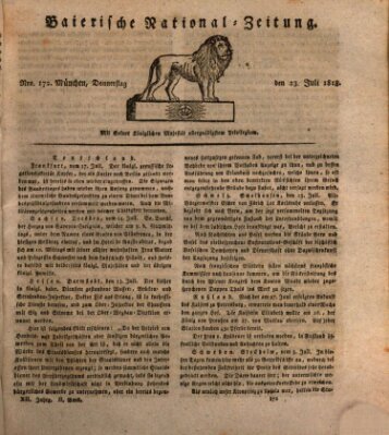 Baierische National-Zeitung Donnerstag 23. Juli 1818