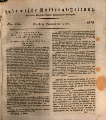 Baierische National-Zeitung Samstag 1. Mai 1819