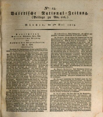 Baierische National-Zeitung Montag 3. Mai 1819