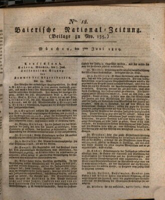 Baierische National-Zeitung Montag 7. Juni 1819