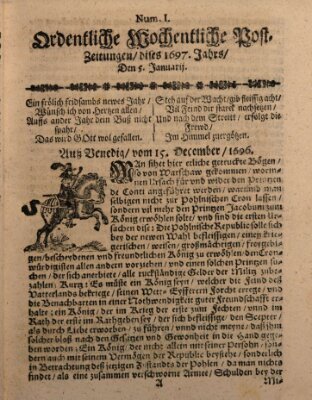 Ordentliche wochentliche Post-Zeitungen Samstag 5. Januar 1697