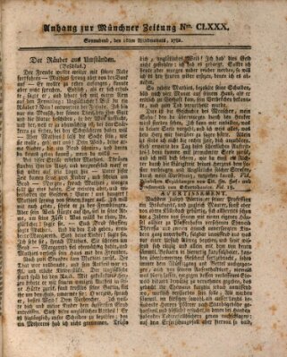 Münchner staats-, gelehrte, und vermischte Nachrichten (Süddeutsche Presse) Samstag 16. November 1782