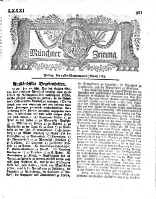 Münchner Zeitung (Süddeutsche Presse) Freitag 23. Mai 1783