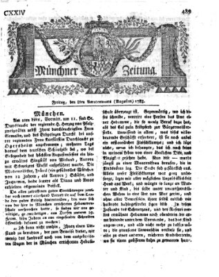 Münchner Zeitung (Süddeutsche Presse) Freitag 8. August 1783