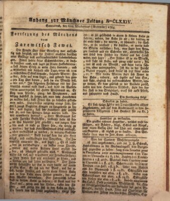 Münchner Zeitung (Süddeutsche Presse) Samstag 6. November 1784