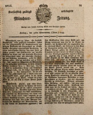 Kurfürstlich gnädigst privilegirte Münchner-Zeitung (Süddeutsche Presse) Freitag 30. Januar 1795
