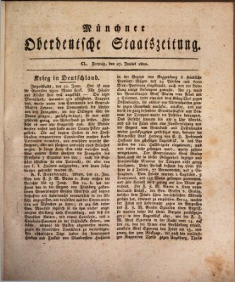 Münchner oberdeutsche Staatszeitung (Süddeutsche Presse) Freitag 27. Juni 1800