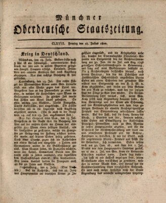 Münchner oberdeutsche Staatszeitung (Süddeutsche Presse) Freitag 18. Juli 1800