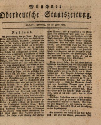Münchner oberdeutsche Staatszeitung (Süddeutsche Presse) Montag 27. Juli 1801