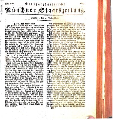 Kurpfalzbaierische Münchner Staats-Zeitung (Süddeutsche Presse) Freitag 4. November 1803