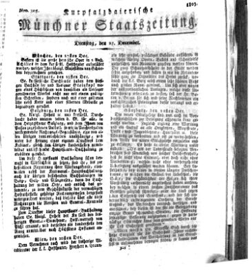 Kurpfalzbaierische Münchner Staats-Zeitung (Süddeutsche Presse) Dienstag 27. Dezember 1803