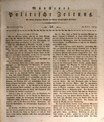 Münchener politische Zeitung (Süddeutsche Presse) Donnerstag 28. Januar 1813