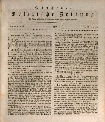 Münchener politische Zeitung (Süddeutsche Presse) Samstag 15. Mai 1813