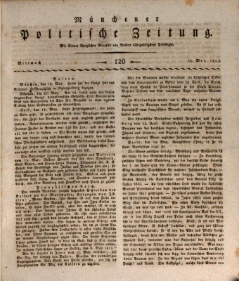 Münchener politische Zeitung (Süddeutsche Presse) Mittwoch 19. Mai 1813