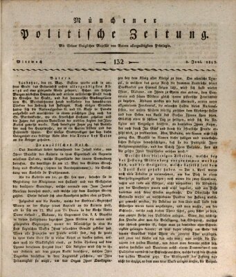 Münchener politische Zeitung (Süddeutsche Presse) Mittwoch 2. Juni 1813