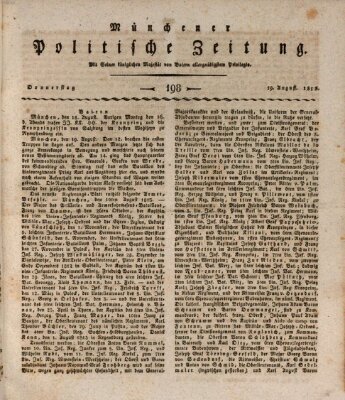 Münchener politische Zeitung (Süddeutsche Presse) Donnerstag 19. August 1813
