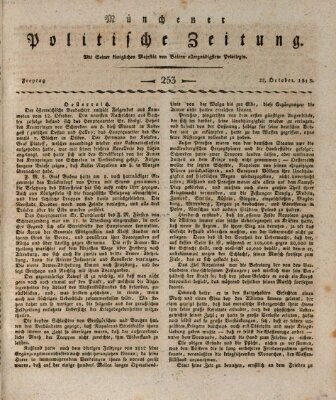 Münchener politische Zeitung (Süddeutsche Presse) Freitag 22. Oktober 1813