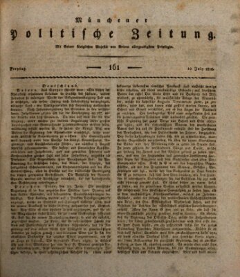 Münchener politische Zeitung (Süddeutsche Presse) Freitag 10. Juli 1818