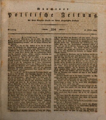Münchener politische Zeitung (Süddeutsche Presse) Dienstag 27. Oktober 1818