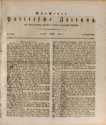 Münchener politische Zeitung (Süddeutsche Presse) Freitag 6. August 1819