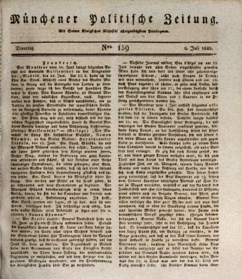 Münchener politische Zeitung (Süddeutsche Presse) Dienstag 8. Juli 1823