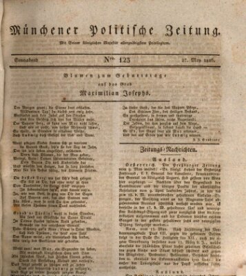 Münchener politische Zeitung (Süddeutsche Presse) Samstag 27. Mai 1826