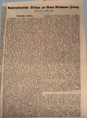 Neue Münchener Zeitung (Süddeutsche Presse) Donnerstag 24. Mai 1849