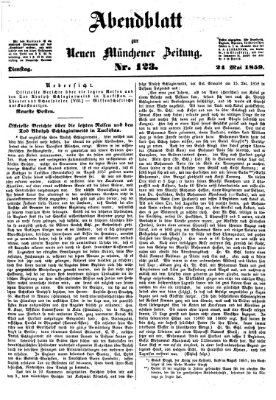 Neue Münchener Zeitung (Süddeutsche Presse) Dienstag 24. Mai 1859