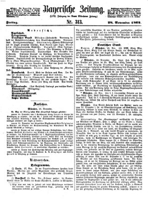 Bayerische Zeitung (Süddeutsche Presse) Freitag 28. November 1862