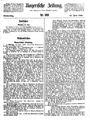 Bayerische Zeitung (Süddeutsche Presse) Donnerstag 22. Juni 1865