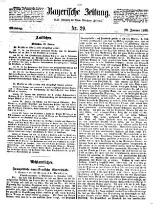 Bayerische Zeitung (Süddeutsche Presse) Montag 29. Januar 1866