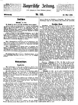Bayerische Zeitung (Süddeutsche Presse) Mittwoch 23. Mai 1866
