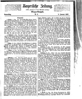 Bayerische Zeitung (Süddeutsche Presse) Donnerstag 3. Januar 1867