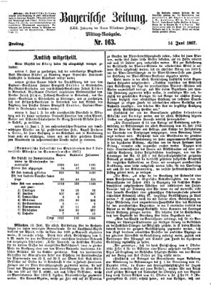 Bayerische Zeitung (Süddeutsche Presse) Freitag 14. Juni 1867