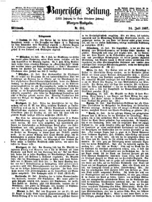 Bayerische Zeitung (Süddeutsche Presse) Mittwoch 24. Juli 1867