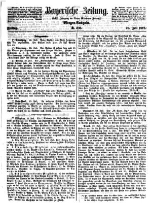 Bayerische Zeitung (Süddeutsche Presse) Freitag 26. Juli 1867