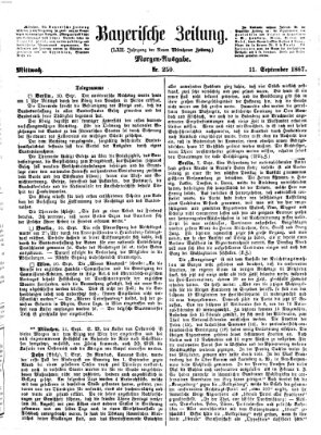 Bayerische Zeitung (Süddeutsche Presse) Mittwoch 11. September 1867