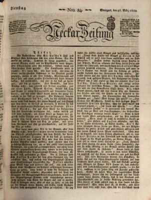 Neckar-Zeitung Dienstag 26. März 1822