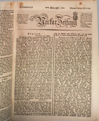 Neckar-Zeitung Samstag 20. Juli 1822