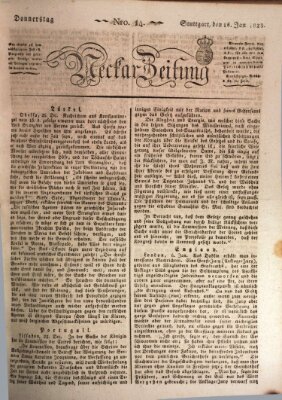 Neckar-Zeitung Donnerstag 16. Januar 1823