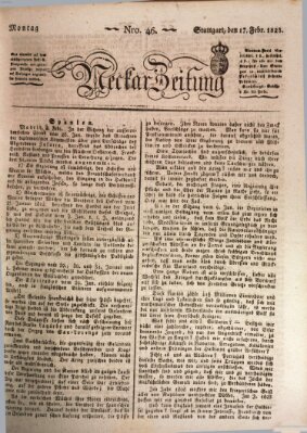 Neckar-Zeitung Montag 17. Februar 1823