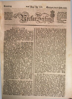 Neckar-Zeitung Sonntag 23. Februar 1823