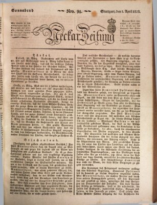 Neckar-Zeitung Samstag 5. April 1823