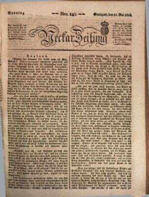 Neckar-Zeitung Sonntag 25. Mai 1823